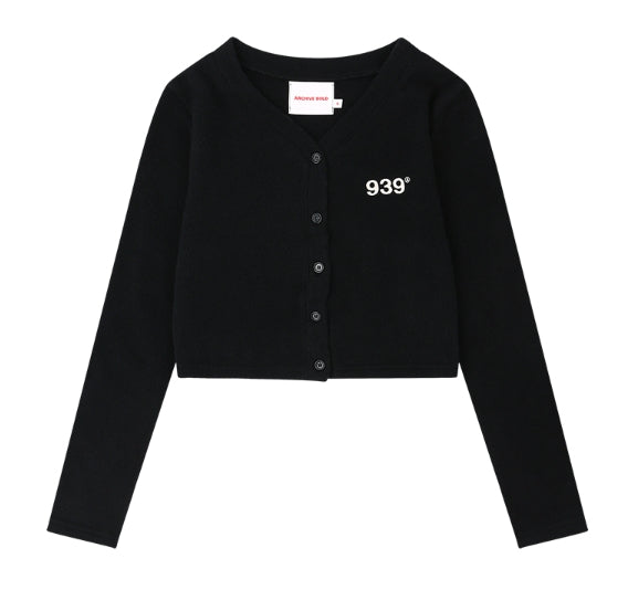 ARCHIVE BOLD (アーカイブボールド) 939 CROP CARDIGAN (BLACK)
