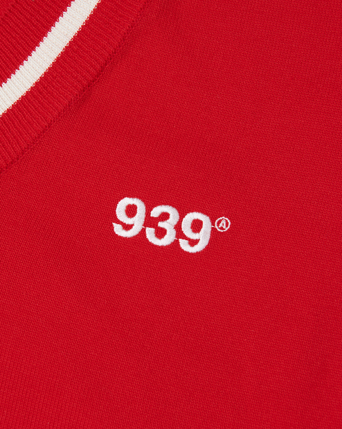 ARCHIVE BOLD (アーカイブボールド) LIGHT KNIT VEST (RED)