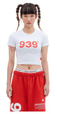 ARCHIVE BOLD (アーカイブボールド) 939 LOGO CROP TOP (WHITE)
