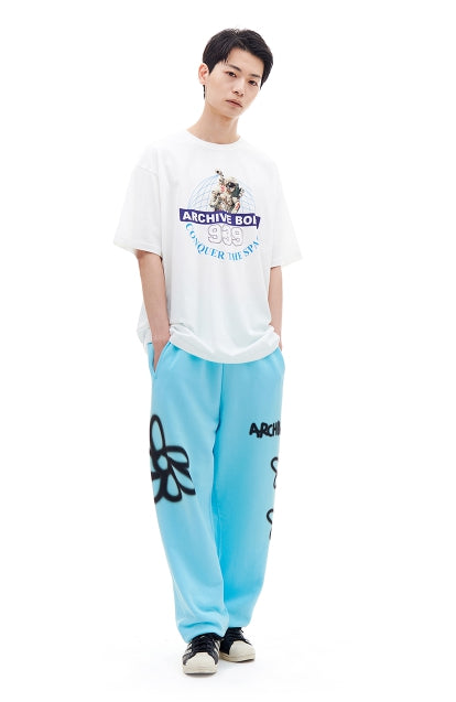 ARCHIVE BOLD (アーカイブボールド) CONQUER THE SPACE T-SHIRTS (WHITE)