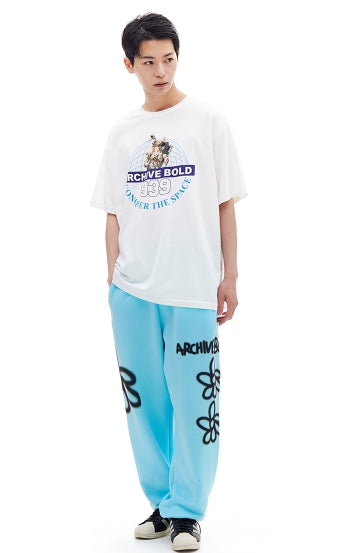 ARCHIVE BOLD (アーカイブボールド) CONQUER THE SPACE T-SHIRTS (WHITE)