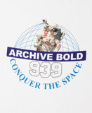 ARCHIVE BOLD (アーカイブボールド) CONQUER THE SPACE T-SHIRTS (WHITE)