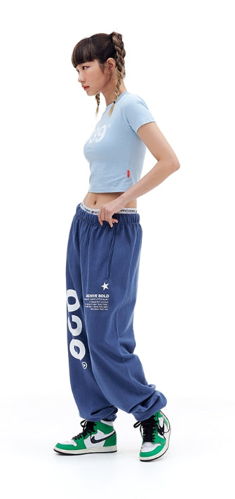 ARCHIVE BOLD (アーカイブボールド) 939 LOGO CROP TOP (SKY BLUE)