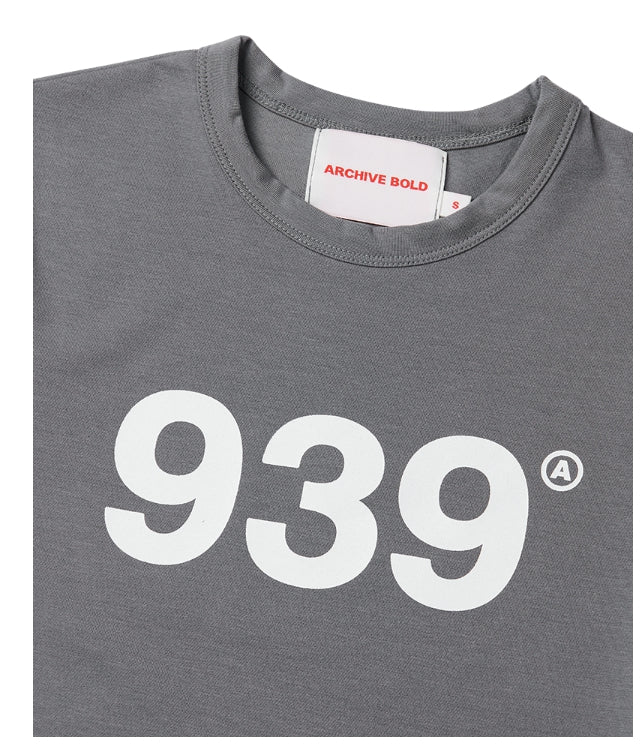 ARCHIVE BOLD (アーカイブボールド) 939 LOGO CROP TOP (GRAY)