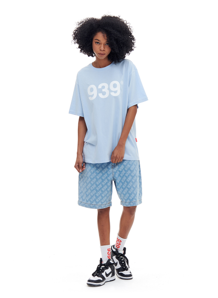 ARCHIVE BOLD (アーカイブボールド) 939 LOGO T-SHIRTS (SKY BLUE)