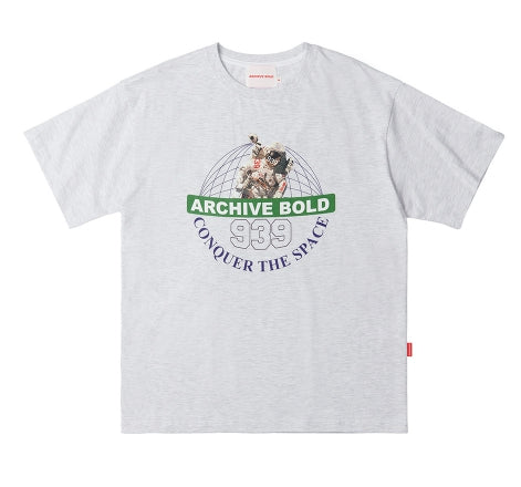 ARCHIVE BOLD (アーカイブボールド) CONQUER THE SPACE T-SHIRTS (GRAY)