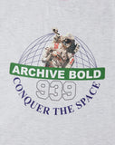ARCHIVE BOLD (アーカイブボールド) CONQUER THE SPACE T-SHIRTS (GRAY)