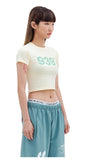 ARCHIVE BOLD (アーカイブボールド) 939 LOGO CROP TOP (LEMON)