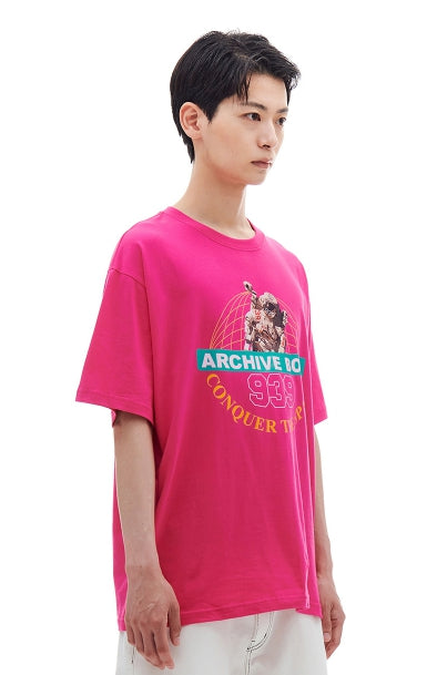 ARCHIVE BOLD (アーカイブボールド) CONQUER THE SPACE T-SHIRTS (PINK)