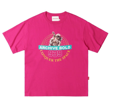 ARCHIVE BOLD (アーカイブボールド) CONQUER THE SPACE T-SHIRTS (PINK)