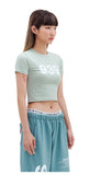 ARCHIVE BOLD (アーカイブボールド) 939 LOGO CROP TOP (PALE SAGE)