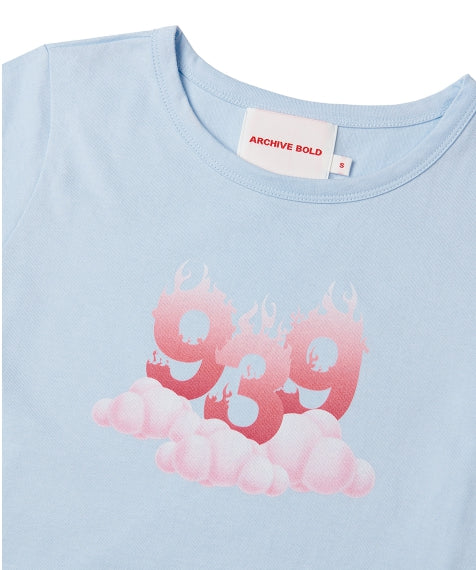 ARCHIVE BOLD (アーカイブボールド) 939 TYPE F CROP TOP (SKY BLUE)
