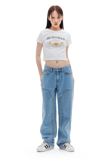 ARCHIVE BOLD (アーカイブボールド) DAISY CROP TOP (WHITE)