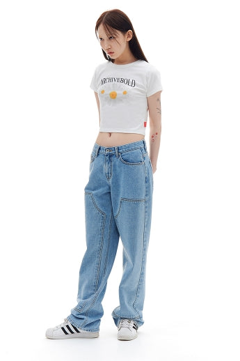 ARCHIVE BOLD (アーカイブボールド) DAISY CROP TOP (WHITE)