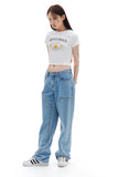 ARCHIVE BOLD (アーカイブボールド) DAISY CROP TOP (WHITE)