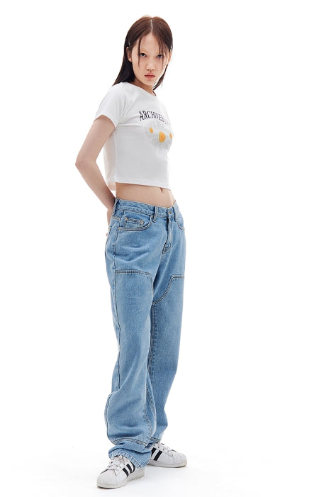 ARCHIVE BOLD (アーカイブボールド) DAISY CROP TOP (WHITE)