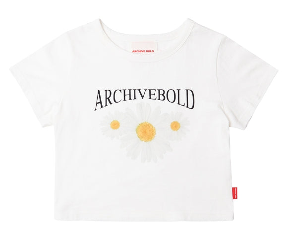 ARCHIVE BOLD (アーカイブボールド) DAISY CROP TOP (WHITE)