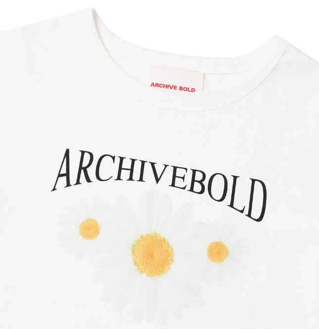 ARCHIVE BOLD (アーカイブボールド) DAISY CROP TOP (WHITE)