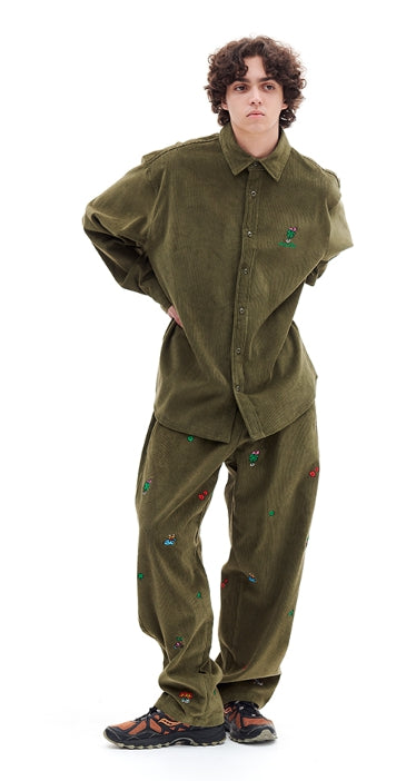 ARCHIVE BOLD (アーカイブボールド) AB X SSUN CORDUROY EASY PANTS (KHAKI)