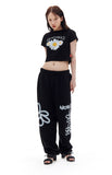 ARCHIVE BOLD (アーカイブボールド) DAISY CROP TOP (BLACK)