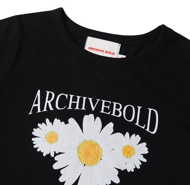 ARCHIVE BOLD (アーカイブボールド) DAISY CROP TOP (BLACK)