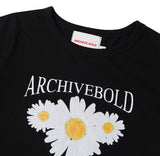 ARCHIVE BOLD (アーカイブボールド) DAISY CROP TOP (BLACK)