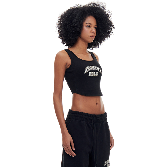ARCHIVE BOLD (アーカイブボールド) ARCH LOGO SWEAT TANK (BLACK)