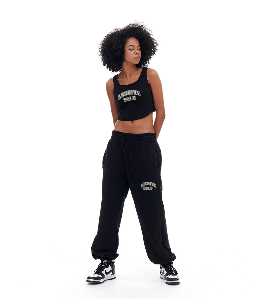 ARCHIVE BOLD (アーカイブボールド) ARCH LOGO SWEAT TANK (BLACK)