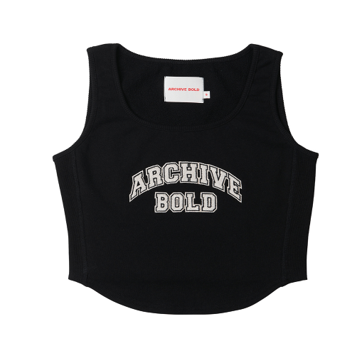 ARCHIVE BOLD (アーカイブボールド) ARCH LOGO SWEAT TANK (BLACK)