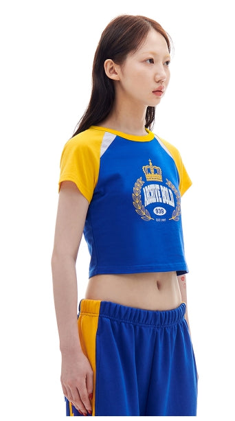 ARCHIVE BOLD (アーカイブボールド) CROWN CROP TOP (BLUE)