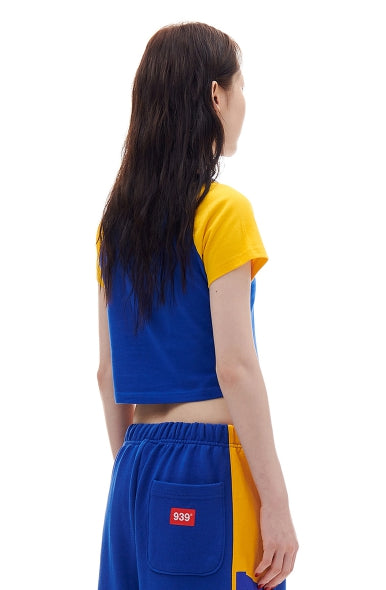 ARCHIVE BOLD (アーカイブボールド) CROWN CROP TOP (BLUE)