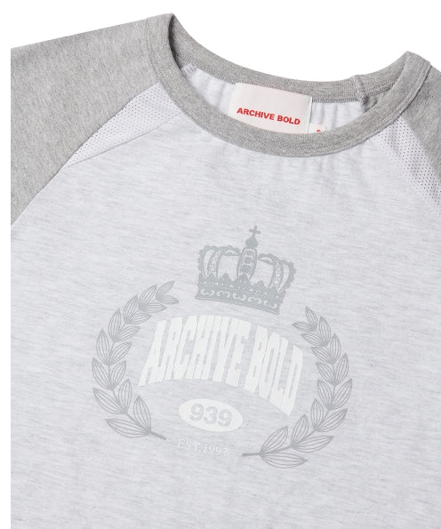 ARCHIVE BOLD (アーカイブボールド) CROWN CROP TOP (GRAY)