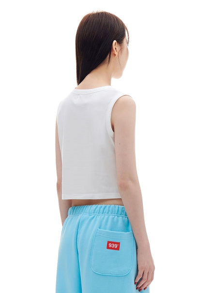 ARCHIVE BOLD (アーカイブボールド) ARCH LOGO SLEEVELESS TOP (WHITE)