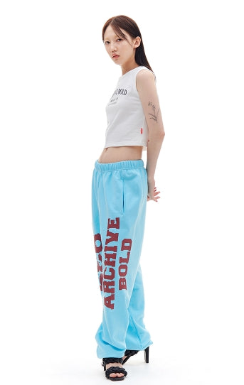 ARCHIVE BOLD (アーカイブボールド) ARCH LOGO SLEEVELESS TOP (WHITE)