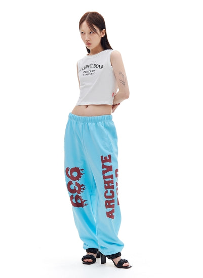 ARCHIVE BOLD (アーカイブボールド) ARCH LOGO SLEEVELESS TOP (WHITE)