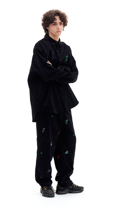 ARCHIVE BOLD (アーカイブボールド) AB X SSUN CORDUROY EASY PANTS (BLACK)