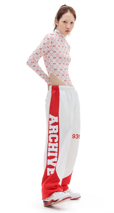ARCHIVE BOLD (アーカイブボールド) 939 PATTERN BODY SUIT (WHITE)