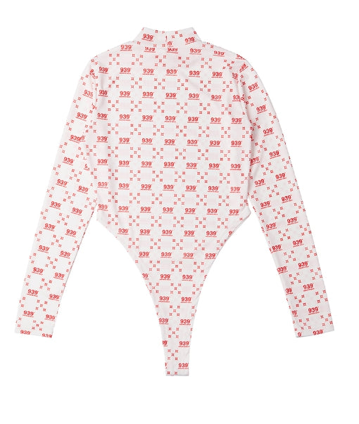 ARCHIVE BOLD (アーカイブボールド) 939 PATTERN BODY SUIT (WHITE)