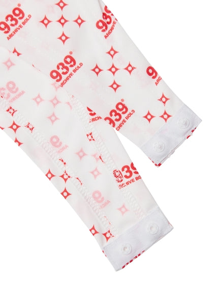 ARCHIVE BOLD (アーカイブボールド) 939 PATTERN BODY SUIT (WHITE)