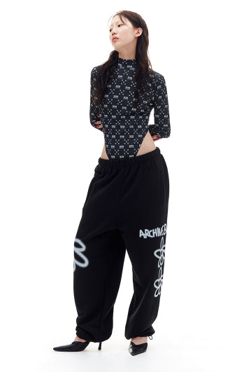 ARCHIVE BOLD (アーカイブボールド) 939 PATTERN BODY SUIT (BLACK)