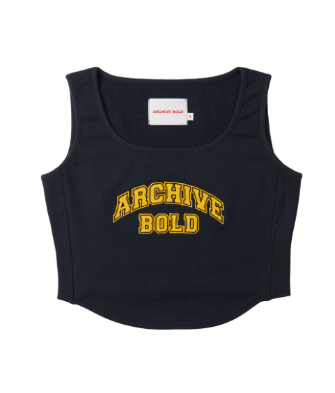 ARCHIVE BOLD (アーカイブボールド) ARCH LOGO SWEAT TANK (NAVY)