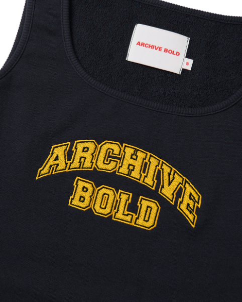 ARCHIVE BOLD (アーカイブボールド) ARCH LOGO SWEAT TANK (NAVY)