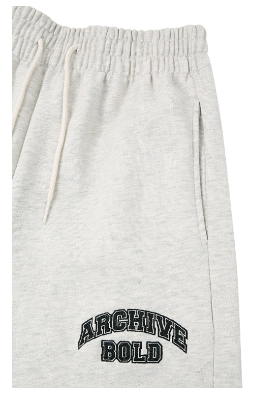 ARCHIVE BOLD (アーカイブボールド) ARCH LOGO SWEAT PANTS (OATMEAL)