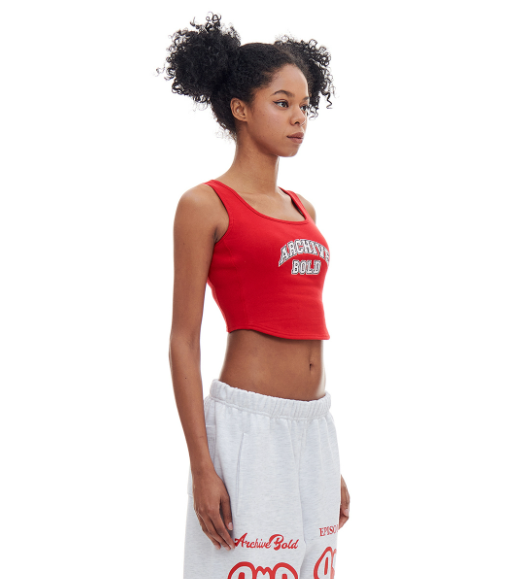 ARCHIVE BOLD (アーカイブボールド) ARCH LOGO SWEAT TANK (RED)