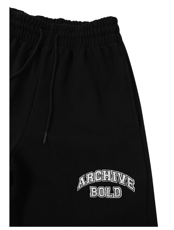 ARCHIVE BOLD (アーカイブボールド) ARCH LOGO SWEAT PANTS (BLACK)