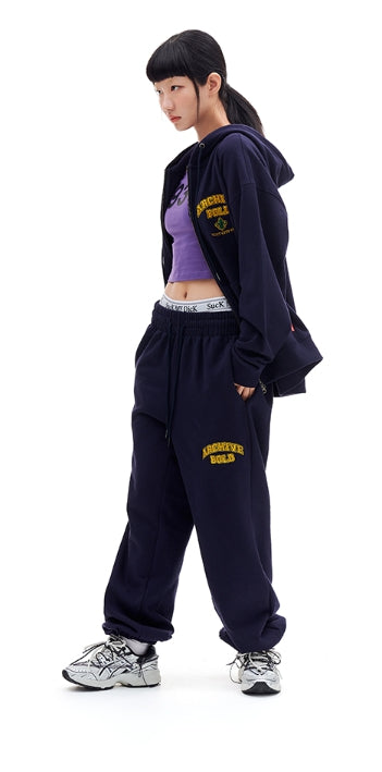 ARCHIVE BOLD (アーカイブボールド) ARCH LOGO HOOD ZIP-UP (NAVY)