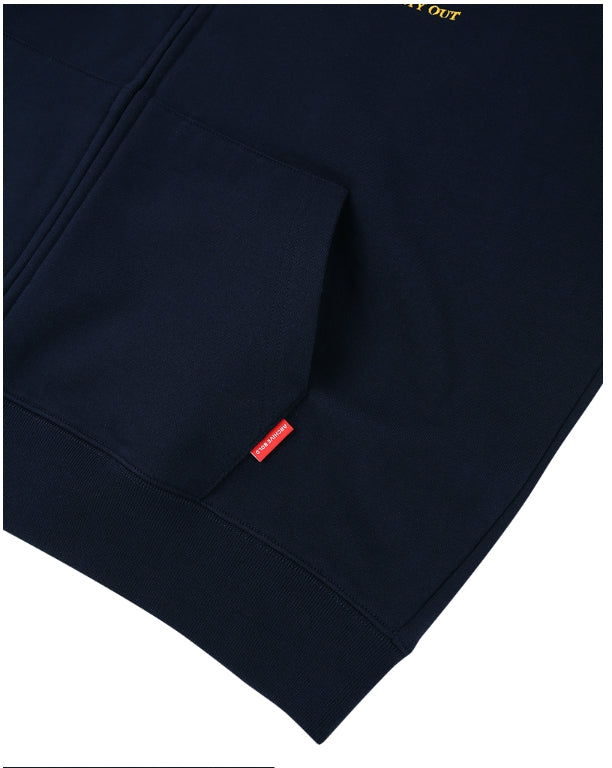ARCHIVE BOLD (アーカイブボールド) ARCH LOGO HOOD ZIP-UP (NAVY)