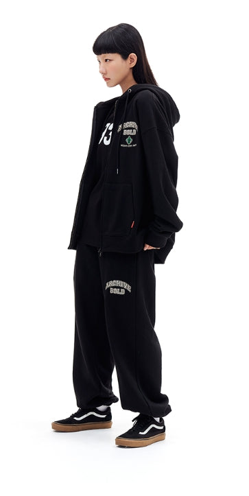 ARCHIVE BOLD (アーカイブボールド) ARCH LOGO HOOD ZIP-UP (BLACK)