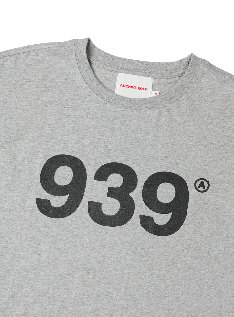 ARCHIVE BOLD (アーカイブボールド) 939 LOGO T-SHIRTS (GRAY)