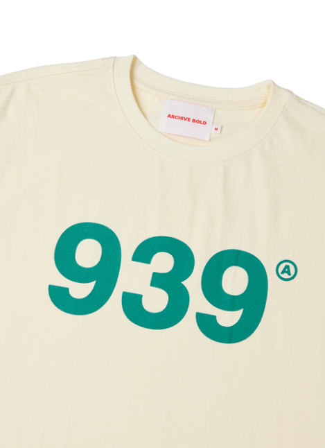 ARCHIVE BOLD (アーカイブボールド) 939 LOGO T-SHIRTS (IVORY)
